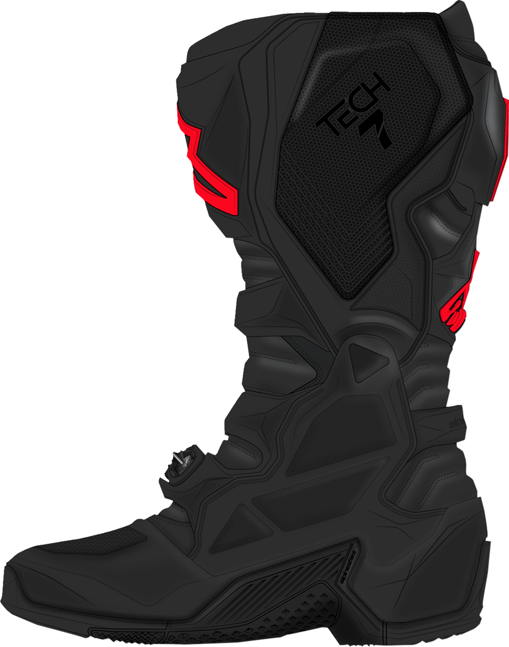 ALPINESTARS Tech 7 Boots - Fluorescent Red/Black - US 10 2012025-1030-10