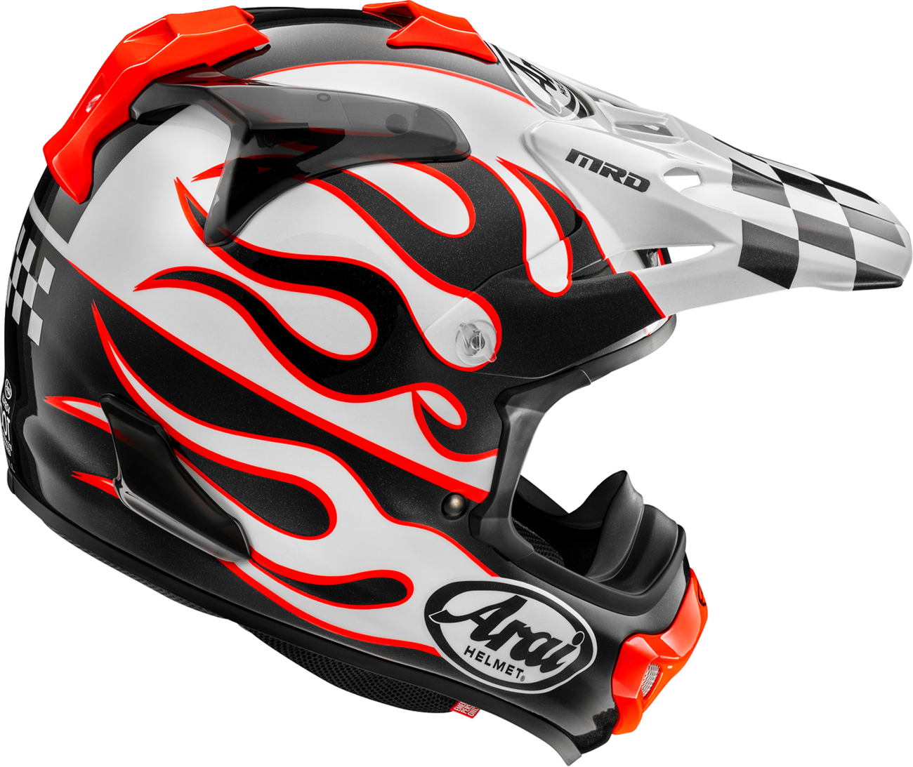 ARAI HELMETS VX-Pro4 Helmet - Flame - White - Large 0110-8956