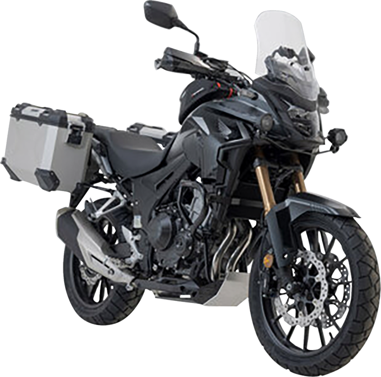 SW-MOTECH TRAX ADV Aluminum Case System - Silver - Honda CB/CBR/NX 500 '13-'24 KFT.01.400.70001/S