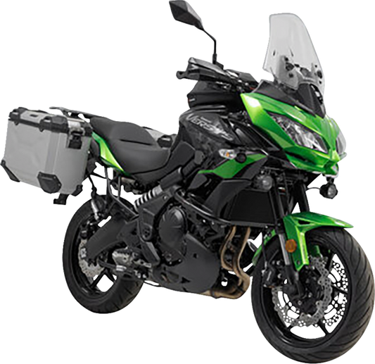 SW-MOTECH TRAX ADV Aluminum Case System - Silver - Kawasaki Versys 650 '14-'24 KFT.08.518.70000/S