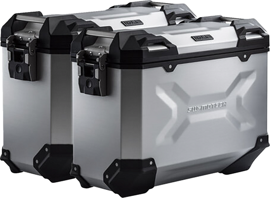 SW-MOTECH TRAX ADV Aluminum Case System - Silver - KTM Super Moto 950/SMR/SMT 990 '05-'13 KFT.04.621.70000/S
