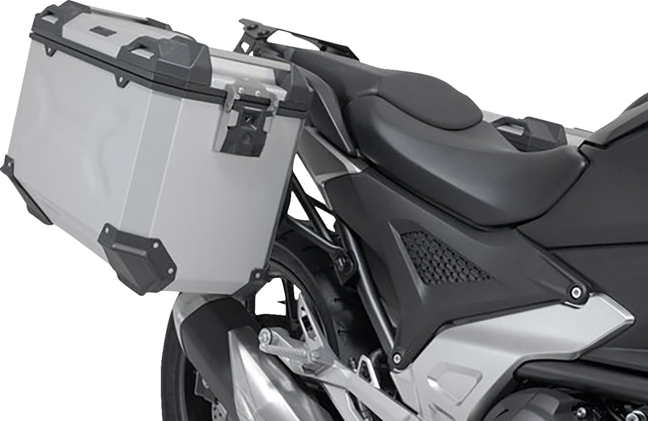 SW-MOTECH TRAX ADV Aluminum Case System - Silver - Honda NC750 X '20-'24 KFT.01.841.70000/S
