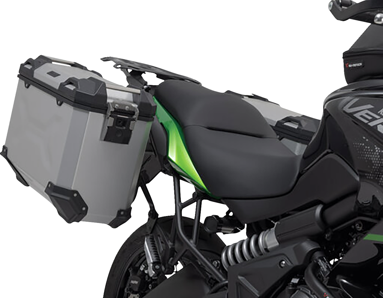 SW-MOTECH TRAX ADV Aluminum Case System - Silver - Kawasaki Versys 650 '14-'24 KFT.08.518.70000/S