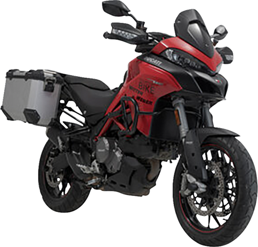 SW-MOTECH TRAX ADV Aluminum Case System - Silver - Ducati Multistrada 950/1200/1260/V2 '15-'24 KFT.22.114.70002/S