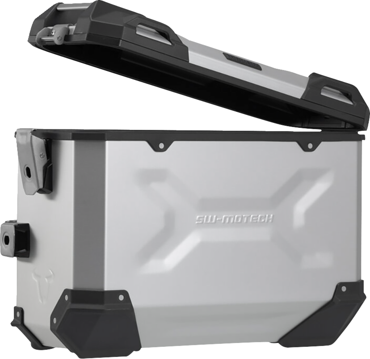 SW-MOTECH TRAX ADV Aluminum Case System - Silver - Suzuki V-Strom 650 '16-'24 KFT.05.876.70001/S