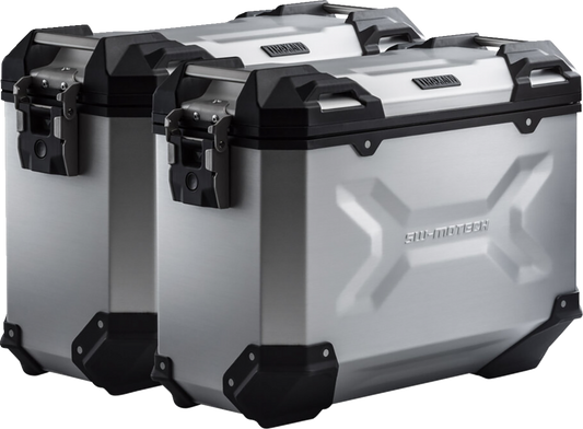 SW-MOTECH TRAX ADV Aluminum Case System - Silver - Ducati Multistrada 950/1200/1260/V2 '15-'24 KFT.22.114.70002/S