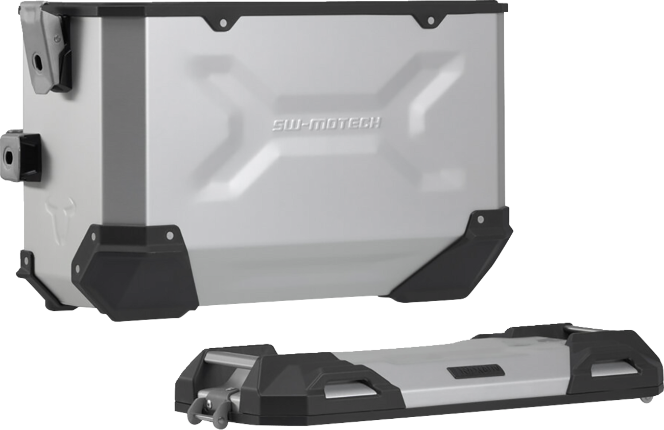 SW-MOTECH TRAX ADV Aluminum Case System - Silver - Suzuki V-Strom 650 '16-'24 KFT.05.876.70001/S
