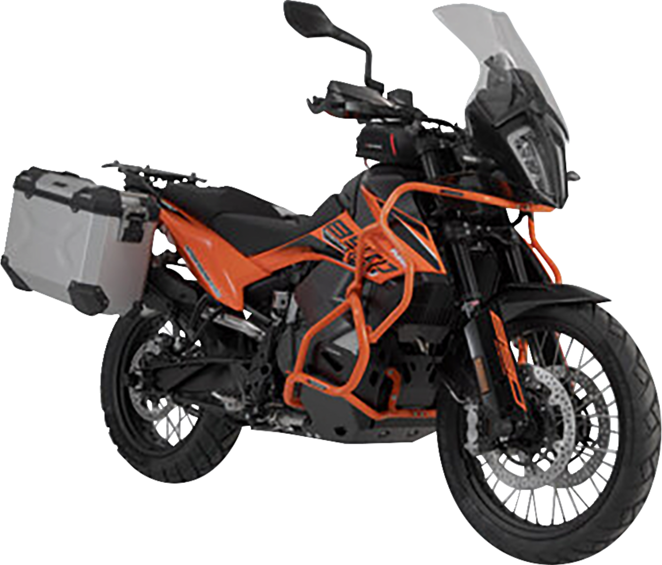 SW-MOTECH TRAX ADV Aluminum Case System - Silver - KTM Adventure 790/890/SMT 890 '19-'24 KFT.04.521.70001/S