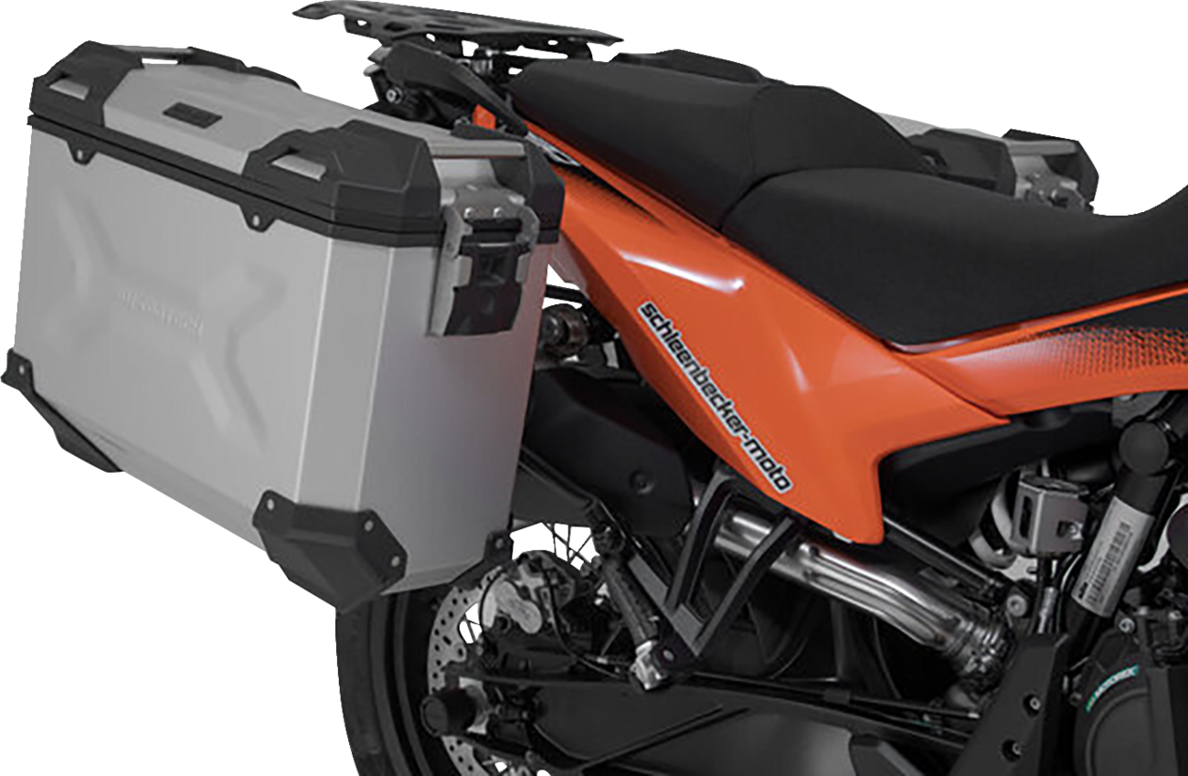 SW-MOTECH TRAX ADV Aluminum Case System - Silver - KTM Adventure 790/890/SMT 890 '19-'24 KFT.04.521.70001/S