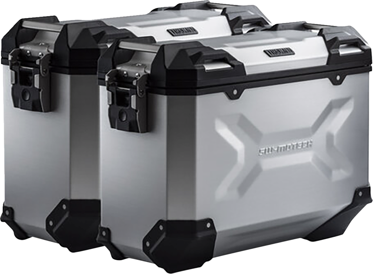 SW-MOTECH TRAX ADV Aluminum Case System - Silver - Yamaha Tracer 9 GT '21-'24 KFT.06.921.70000/S