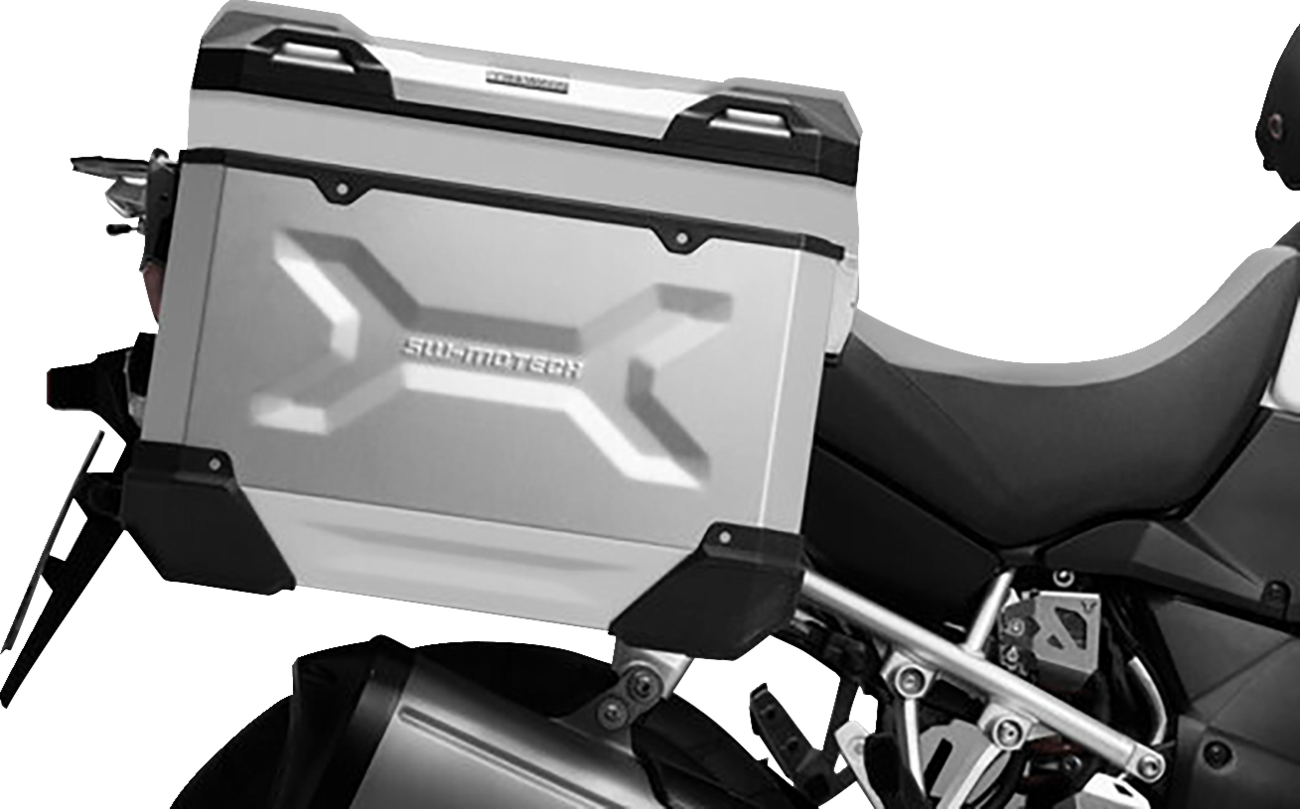 SW-MOTECH TRAX ADV Aluminum Case System - Silver - Honda Africa Twin '18-'24 KFT.01.890.70000/S