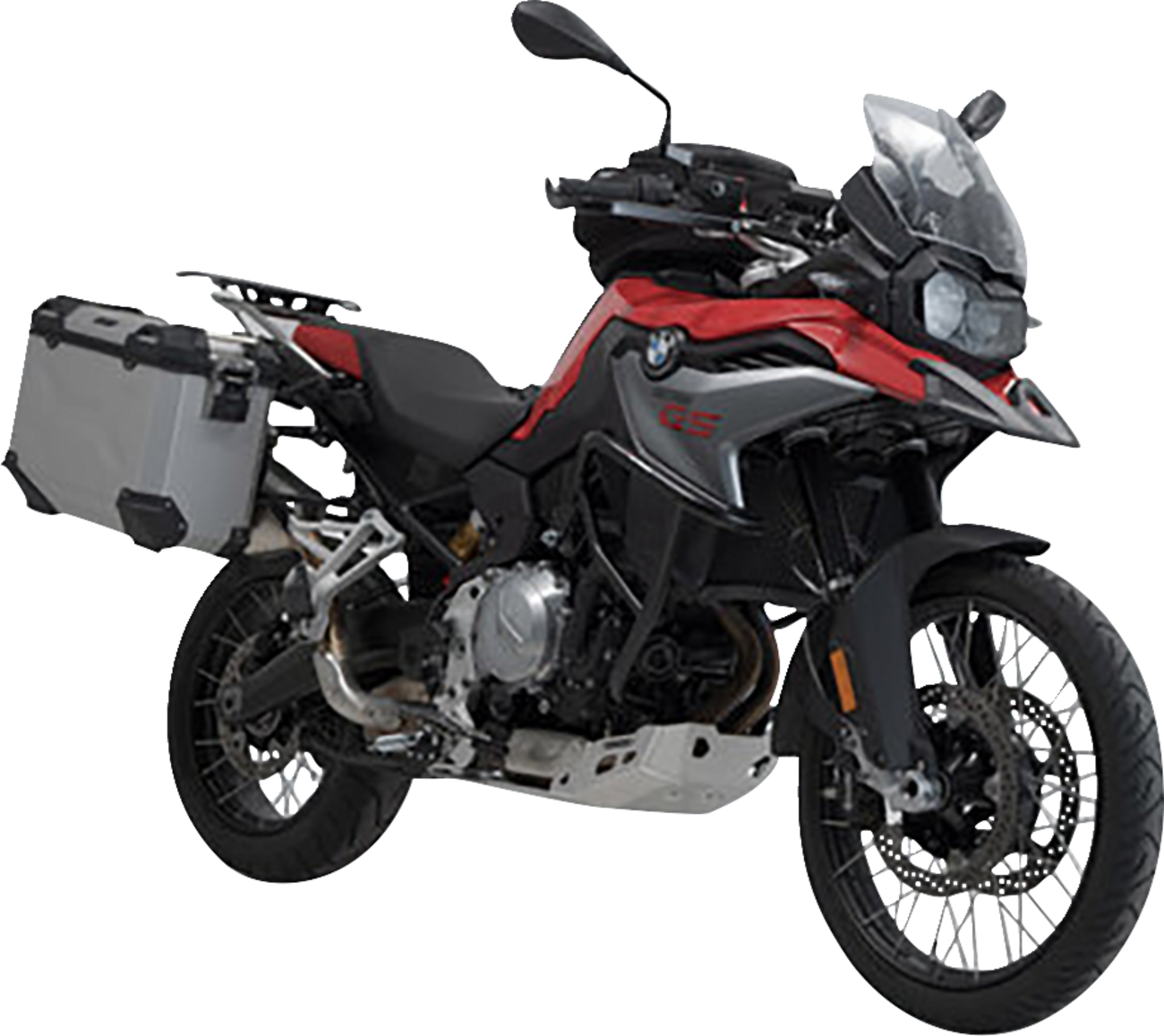 SW-MOTECH TRAX ADV Aluminum Case System - Silver - BMW F 750/800/850/900 GS '18-'24 KFT.07.897.70000/S