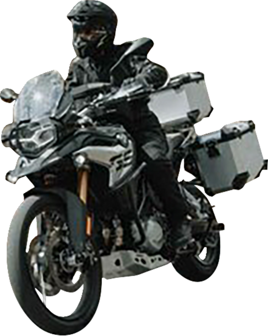 SW-MOTECH TRAX ADV Aluminum Case System - Silver - Honda Africa Twin '16-'17 KFT.01.622.70001/S