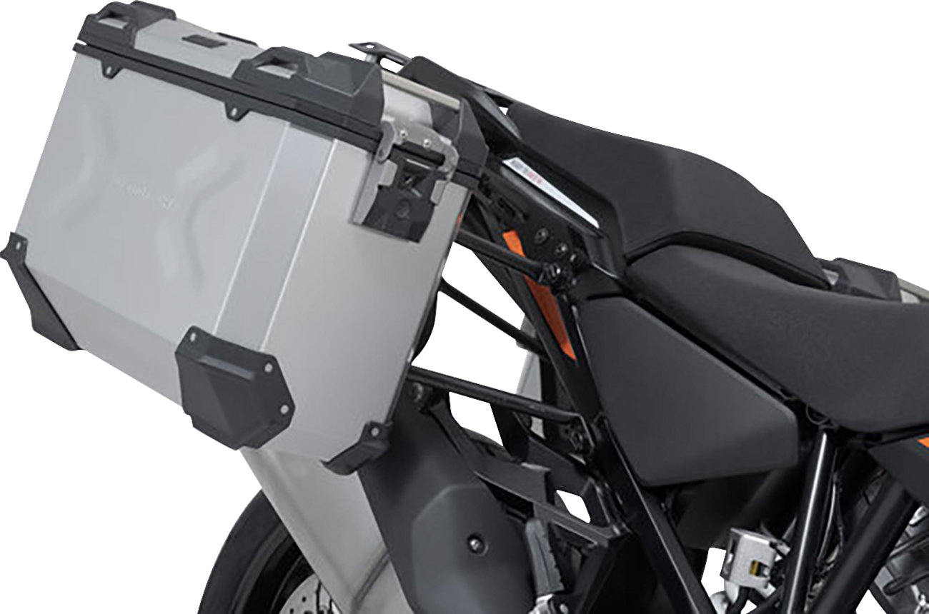 SW-MOTECH TRAX ADV Aluminum Case System - Silver - KTM Super Adventure 1290 R/S '21-'24 KFT.04.835.70000/S