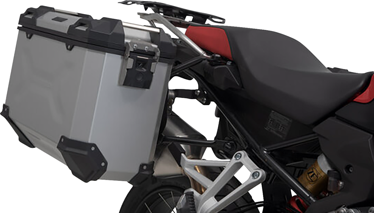 SW-MOTECH TRAX ADV Aluminum Case System - Silver - BMW F 750/800/850/900 GS '18-'24 KFT.07.897.70000/S