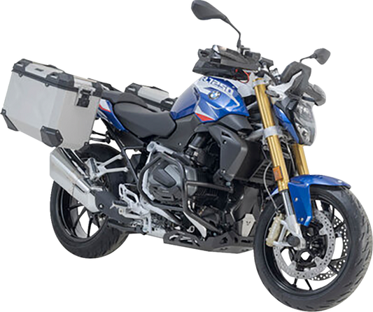 SW-MOTECH TRAX ADV Aluminum Case System - Silver - BMW R 1200/1250 R '14-'24 KFT.07.573.70100/S
