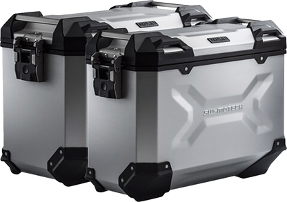 SW-MOTECH TRAX ADV Aluminum Case System - Silver - KTM Super Adventure 1290 R/S '21-'24 KFT.04.835.70000/S