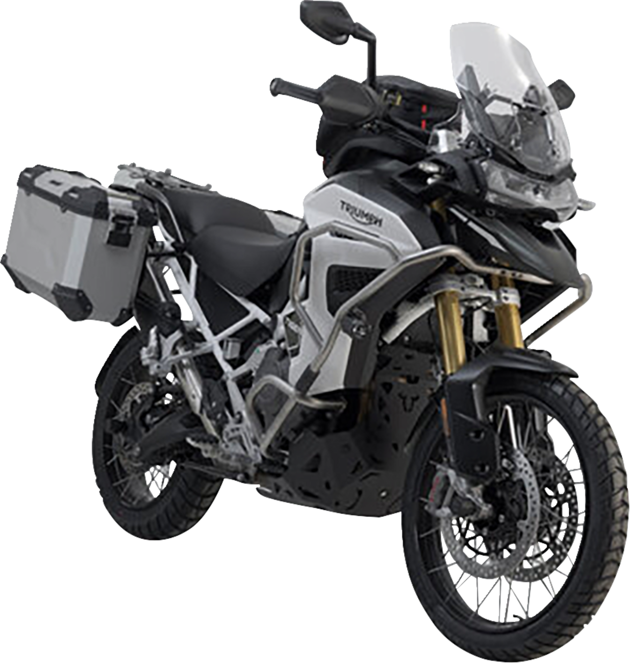 SW-MOTECH TRAX ADV Aluminum Case System - Silver - Triumph Tiger Explorer 1200 '22-'24 KFT.11.905.70102/S