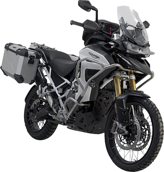 SW-MOTECH TRAX ADV Aluminum Case System - Silver - Triumph Tiger Explorer 1200 '22-'24 KFT.11.905.70102/S