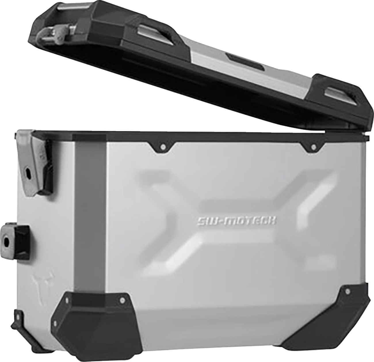 SW-MOTECH TRAX ADV Aluminum Case System - Silver - Suzuki V-Strom 650 '16-'24 KFT.05.876.70101/S