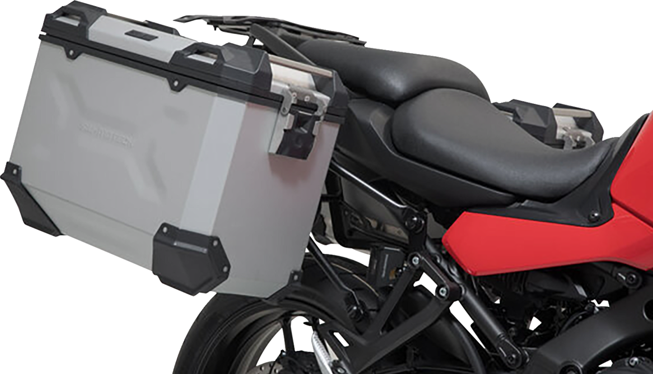 SW-MOTECH TRAX ADV Aluminum Case System - Silver - Yamaha Tracer 9 GT '21-'24 KFT.06.921.70100/S