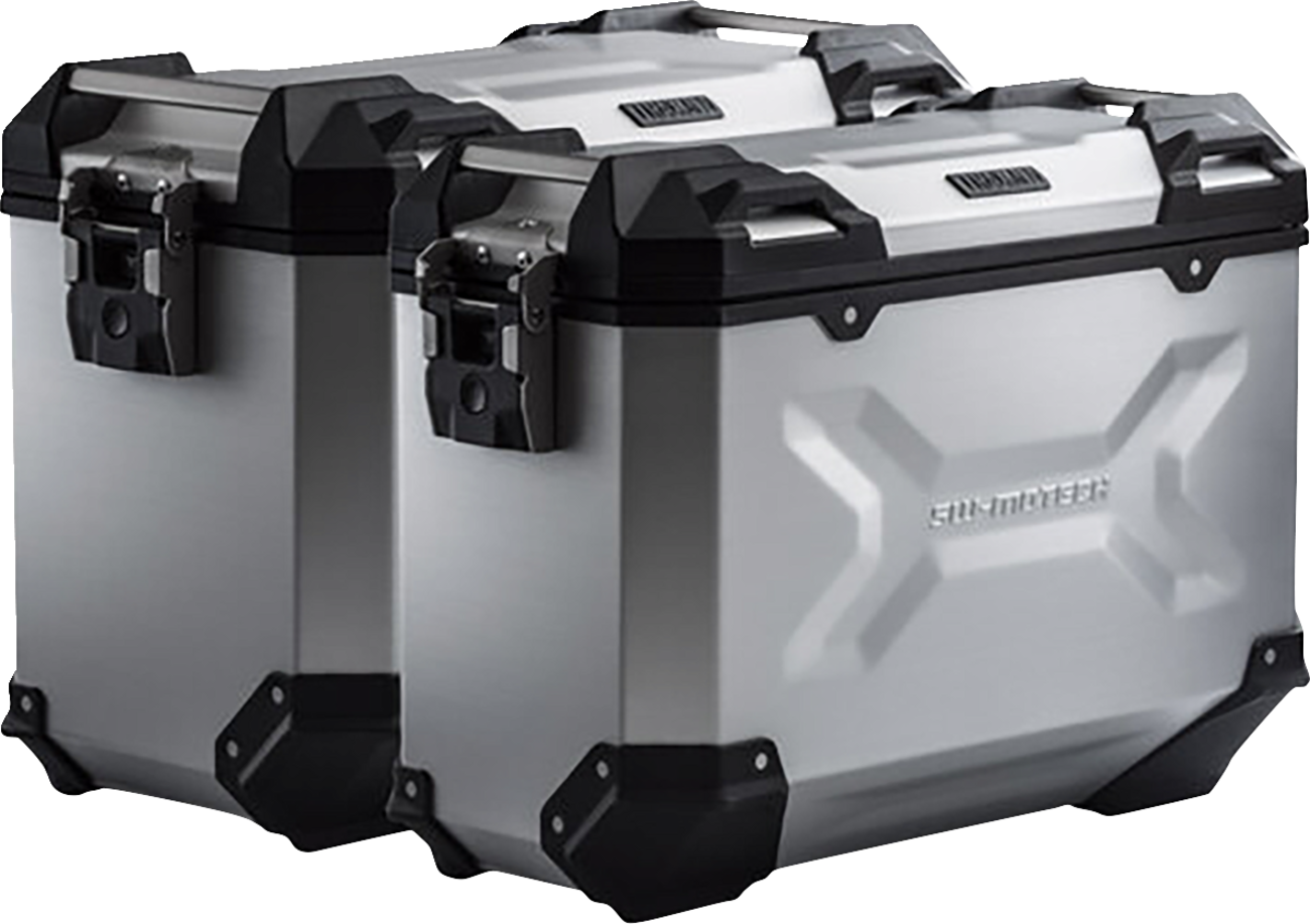 SW-MOTECH TRAX ADV Aluminum Case System - Silver - Triumph Tiger Explorer 1200 '22-'24 KFT.11.905.70102/S