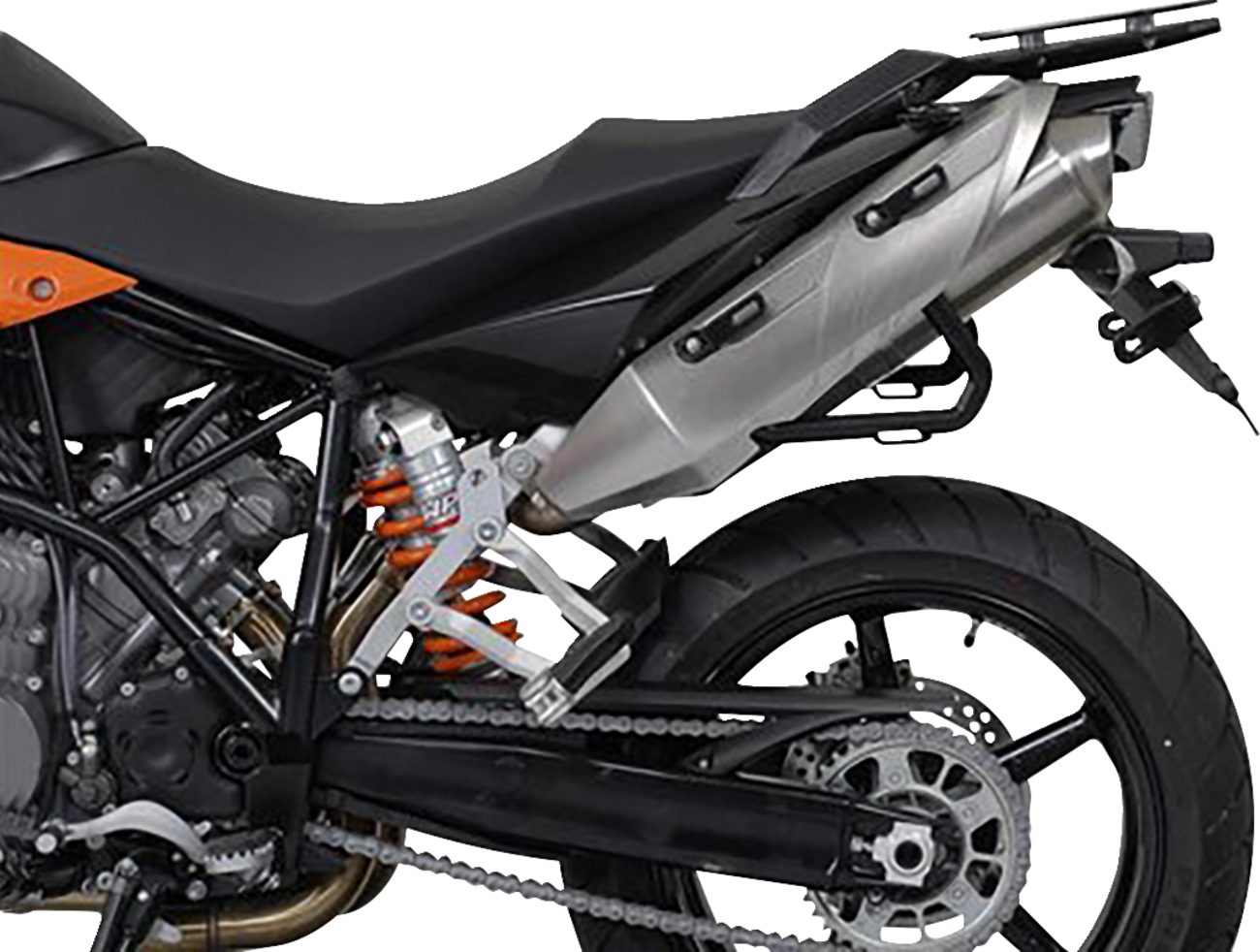 SW-MOTECH TRAX ADV Aluminum Case System - Silver - KTM Super Moto 950/990 '05-'13 KFT.04.621.70100/S