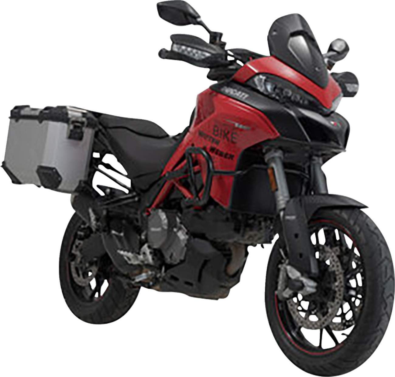 SW-MOTECH TRAX ADV Aluminum Case System - Silver - Ducati Multistrada 950/1200/1260/V2 '15-'24 KFT.22.114.70102/S