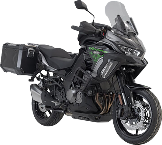 SW-MOTECH TRAX ADV Aluminum Case System - Black - Kawasaki Versys 1000 '18-'23 KFT.08.922.70001/B