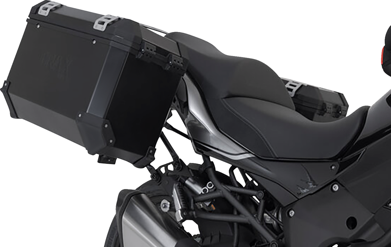 SW-MOTECH TRAX ADV Aluminum Case System - Black - Kawasaki Versys 1000 '18-'23 KFT.08.922.70101/B