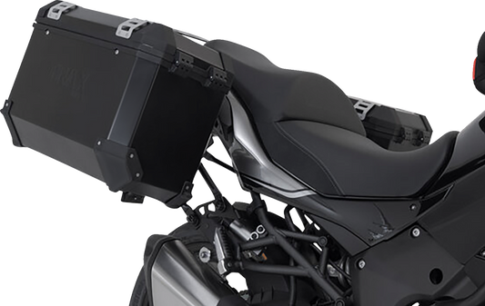 SW-MOTECH TRAX ADV Aluminum Case System - Black - Kawasaki Versys 1000 '18-'23 KFT.08.922.70101/B