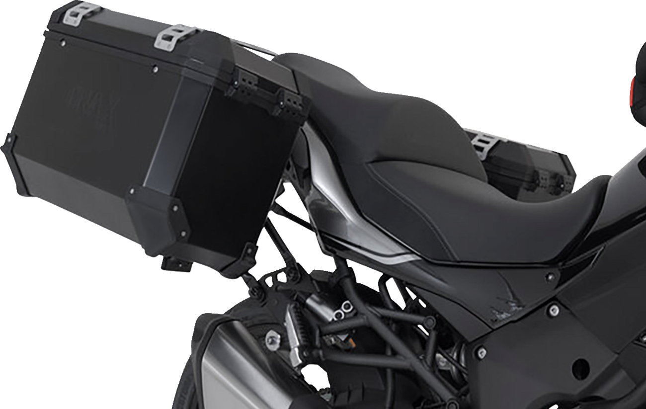 SW-MOTECH TRAX ADV Aluminum Case System - Black - Kawasaki Versys 1000 '18-'23 KFT.08.922.70001/B
