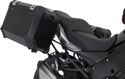 SW-MOTECH TRAX ADV Aluminum Case System - Black - Kawasaki Versys 1000 '18-'23 KFT.08.922.70001/B