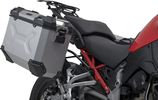 SW-MOTECH TRAX ADV Aluminum Case System - Silver - Ducati Multistrada V4 '21-'24 KFT.22.822.70200/S