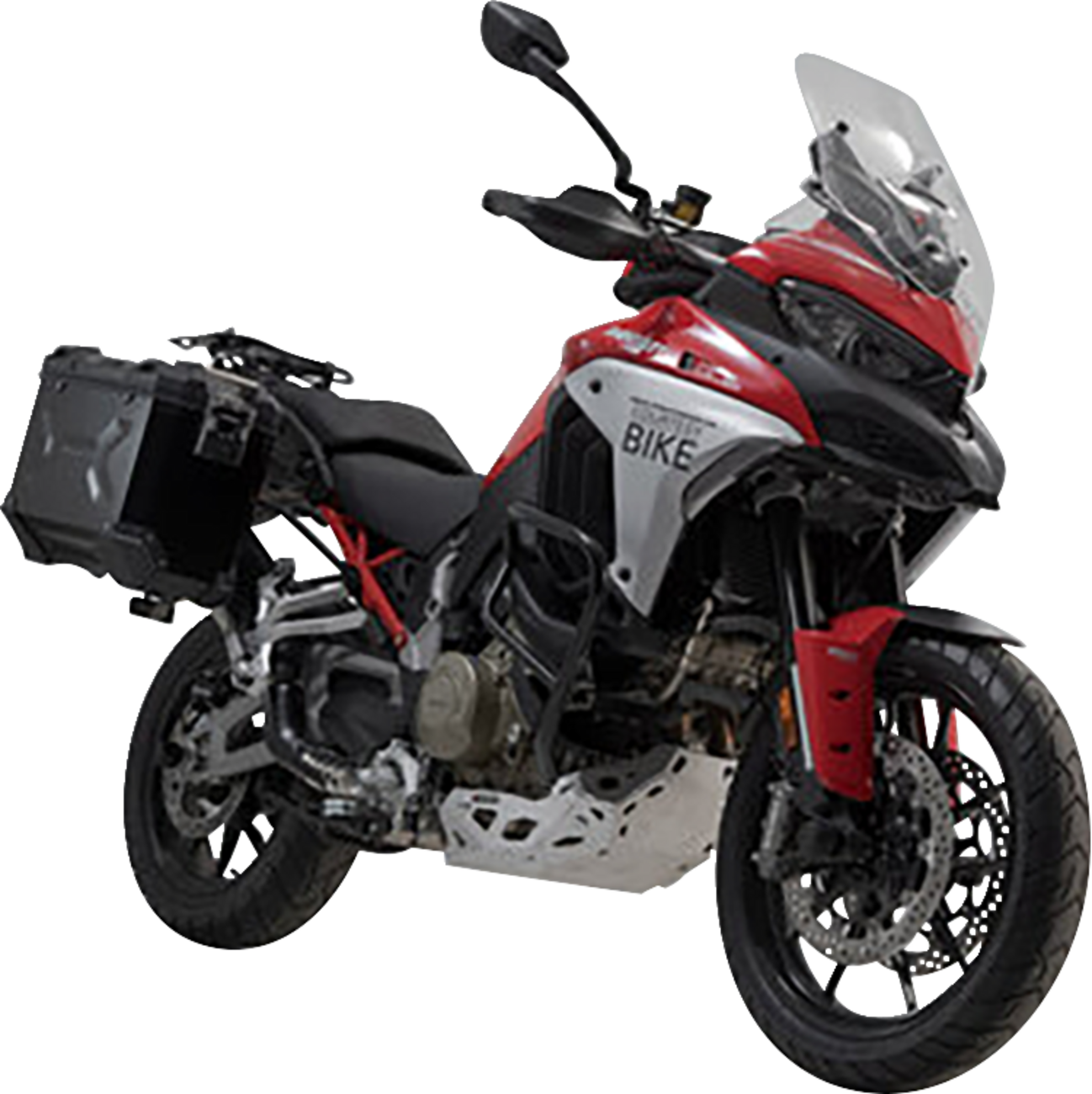 SW-MOTECH TRAX ADV Aluminum Case System - Black - Ducati Multistrada V4 '21-'24 KFT.22.822.70200/B