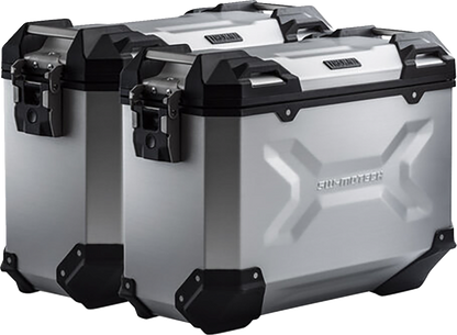 SW-MOTECH TRAX ADV Aluminum Case System - Silver - Kawasaki Versys 1000 '18-'23 KFT.08.922.70001/S