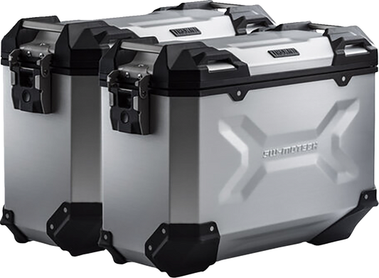 SW-MOTECH TRAX ADV Aluminum Case System - Silver - Ducati Multistrada V4 '21-'24 KFT.22.822.70200/S