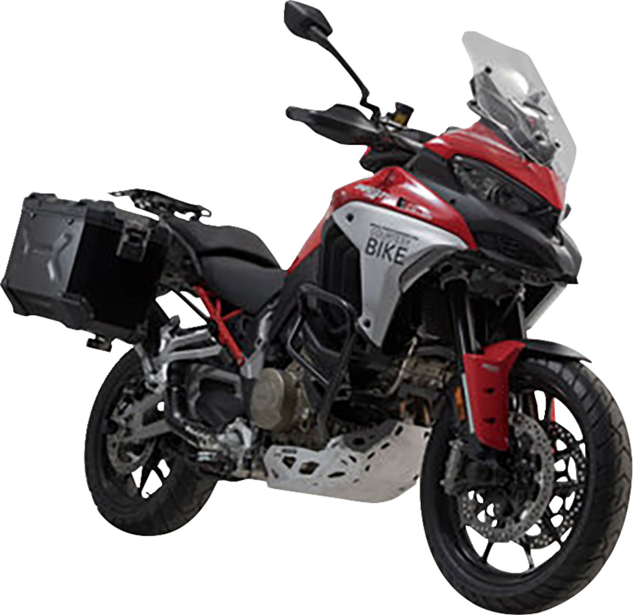 SW-MOTECH TRAX ADV Aluminum Case System - Black - Ducati Multistrada V4 '21-'24 KFT.22.822.70300/B
