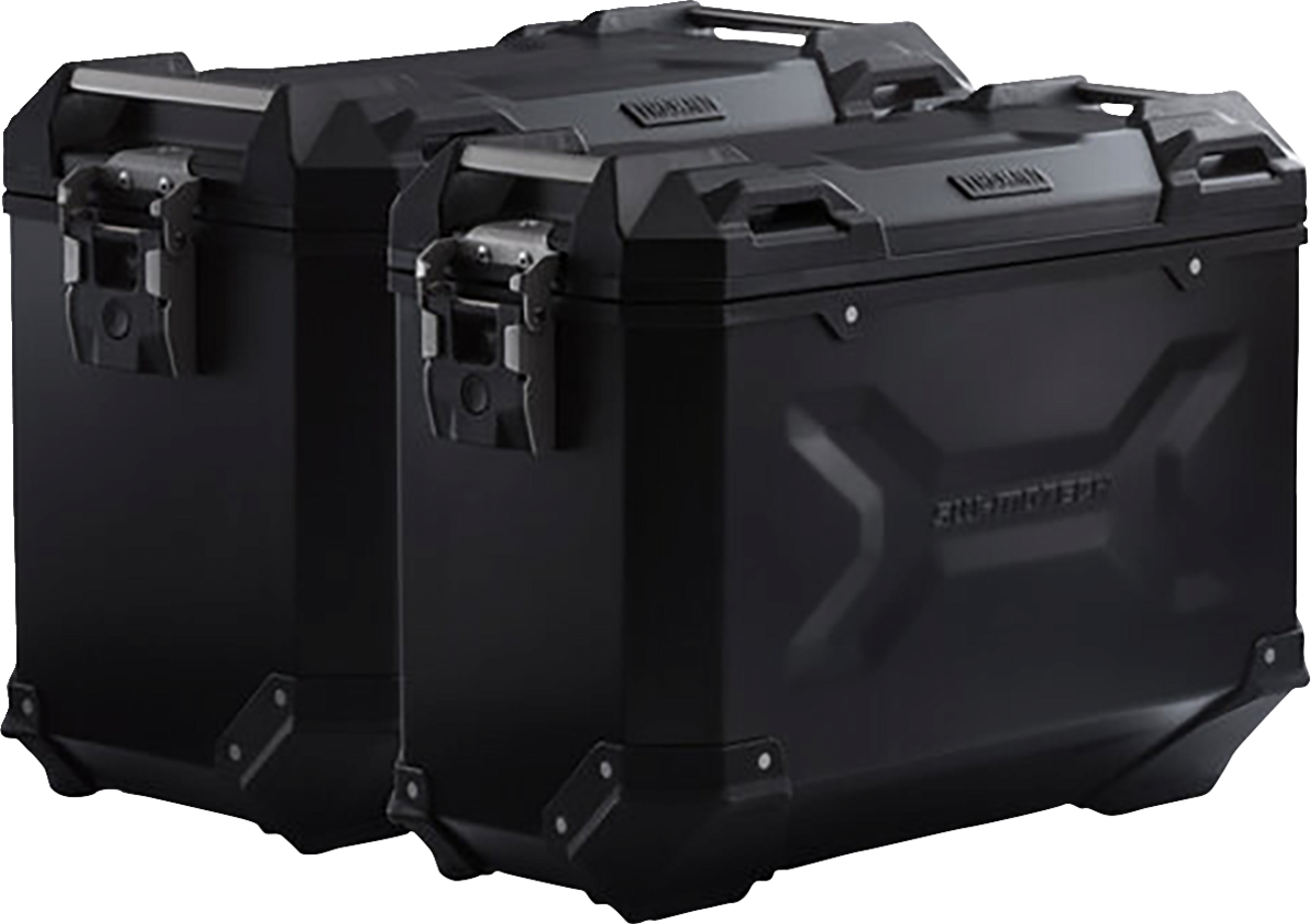 SW-MOTECH TRAX ADV Aluminum Case System - Black - Ducati DesertX '22-'24 KFT.22.995.70100/B