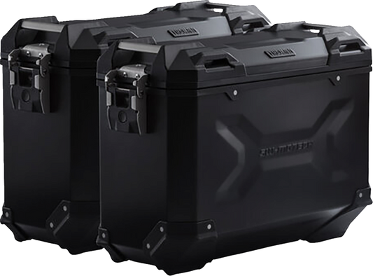 SW-MOTECH TRAX ADV Aluminum Case System - Black - Ducati Multistrada V4 '21-'24 KFT.22.822.70200/B