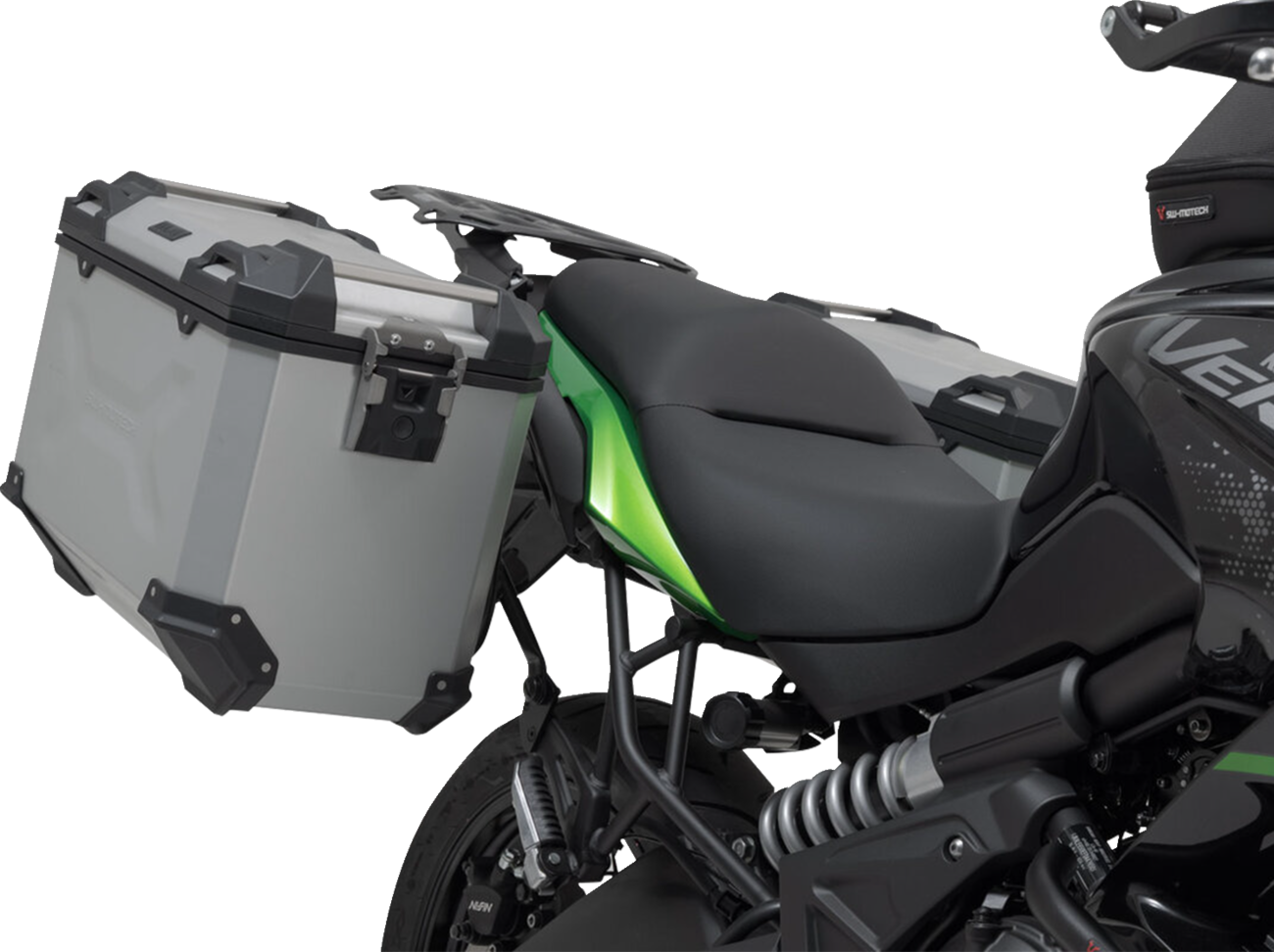 SW-MOTECH TRAX ADV Aluminum Case System - Silver - Kawasaki Versys 650 '14-'24 KFT.08.518.70100/S