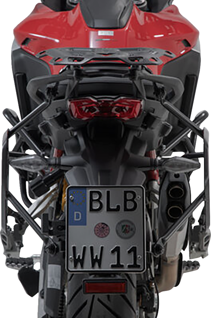 SW-MOTECH TRAX ADV Aluminum Case System - Black - Ducati Multistrada V4 '21-'24 KFT.22.822.70200/B