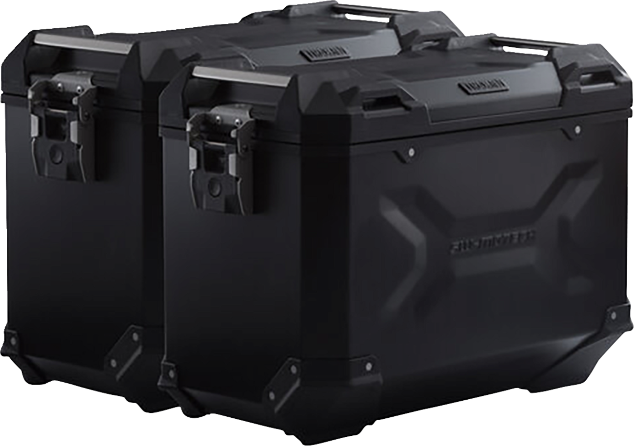 SW-MOTECH TRAX ADV Aluminum Case System - Black - Ducati Multistrada V4 '21-'24 KFT.22.822.70300/B