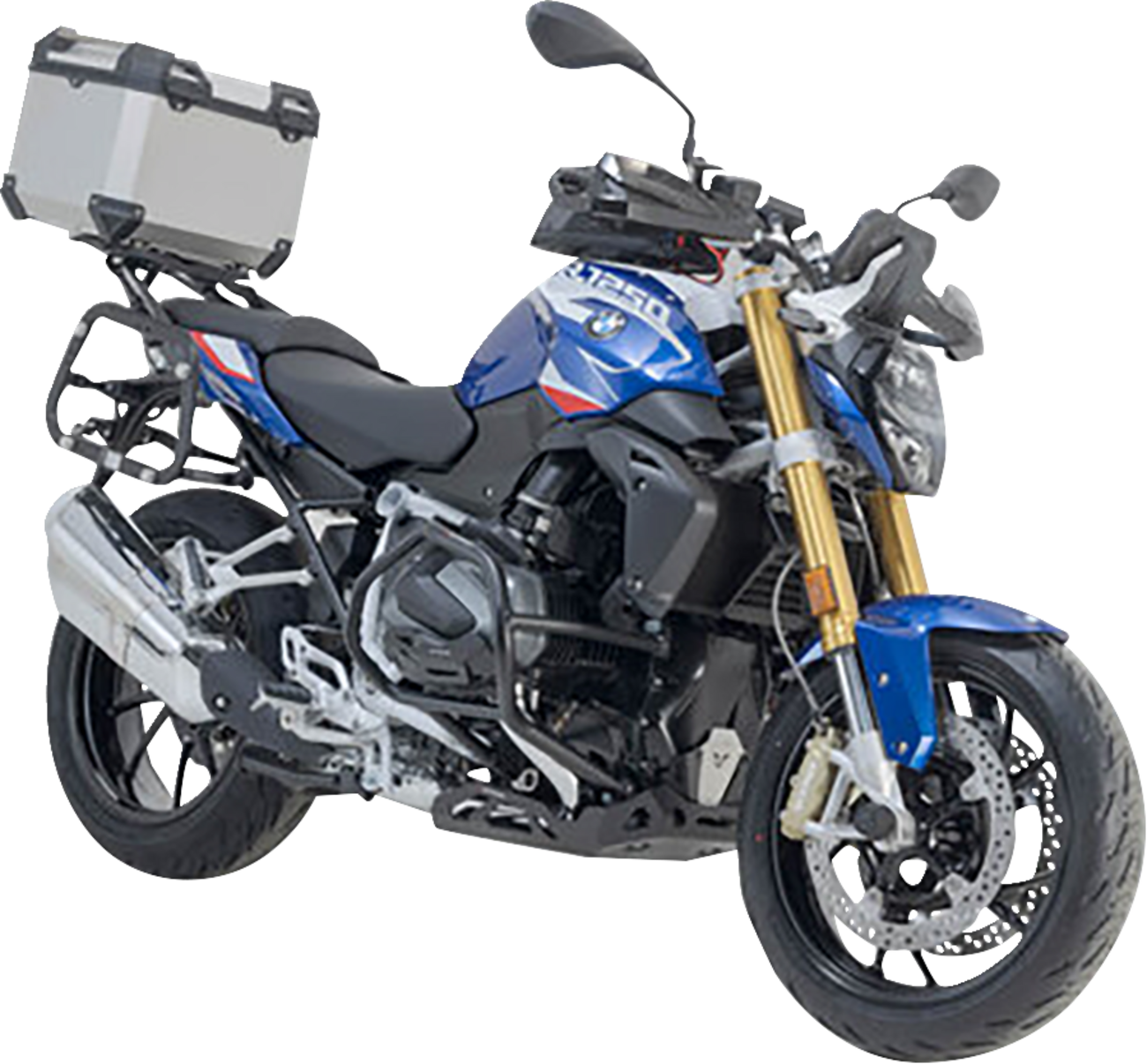 SW-MOTECH TRAX ADV Top Case System - Silver - BMW R1200/R1250 '14-'24 GPT.07.573.70000/S