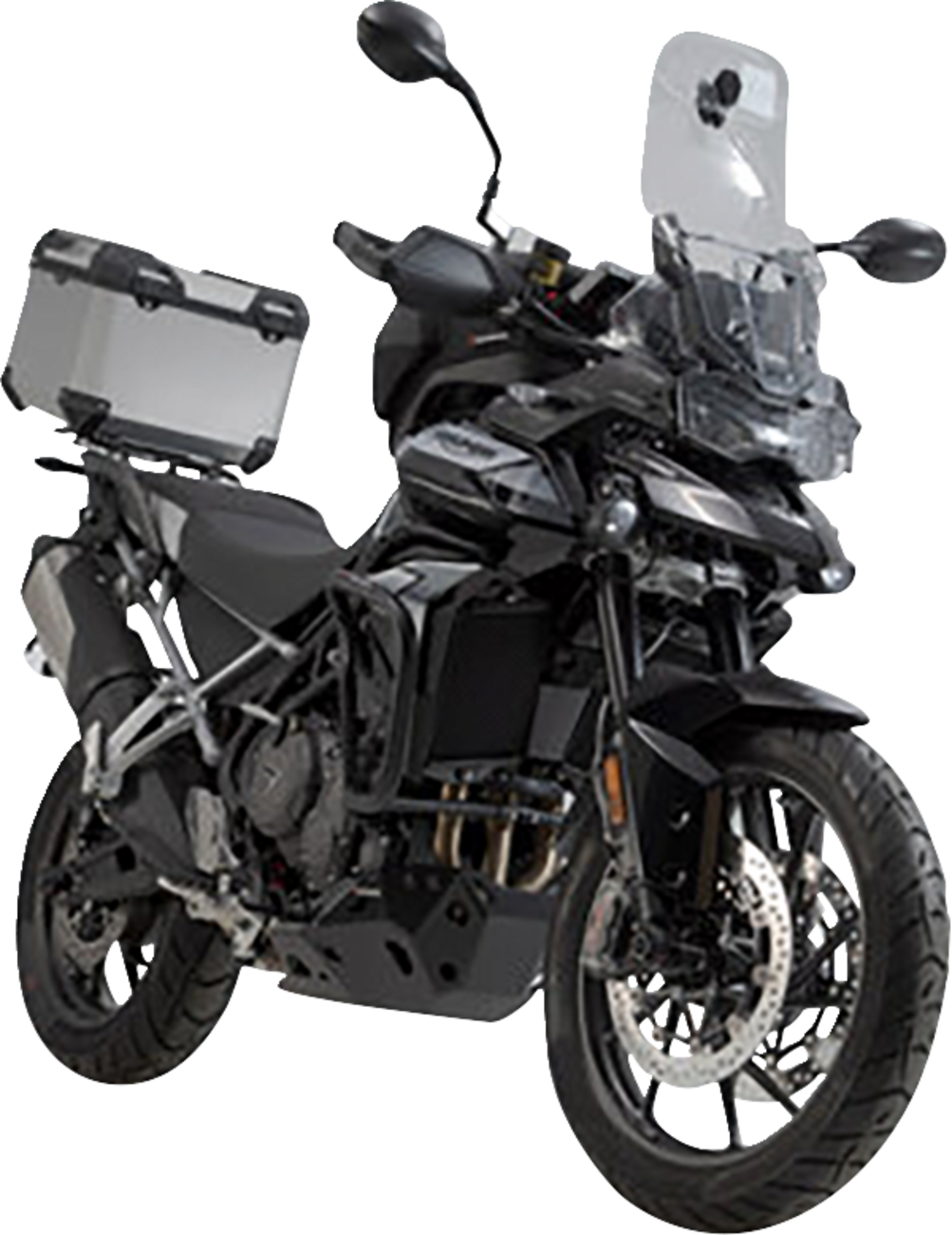 SW-MOTECH TRAX ADV Top Case System - Silver - Triumph Tiger 850 Sport/Tiger 900/Tiger 1200 '20-'24 GPT.11.953.70000/S