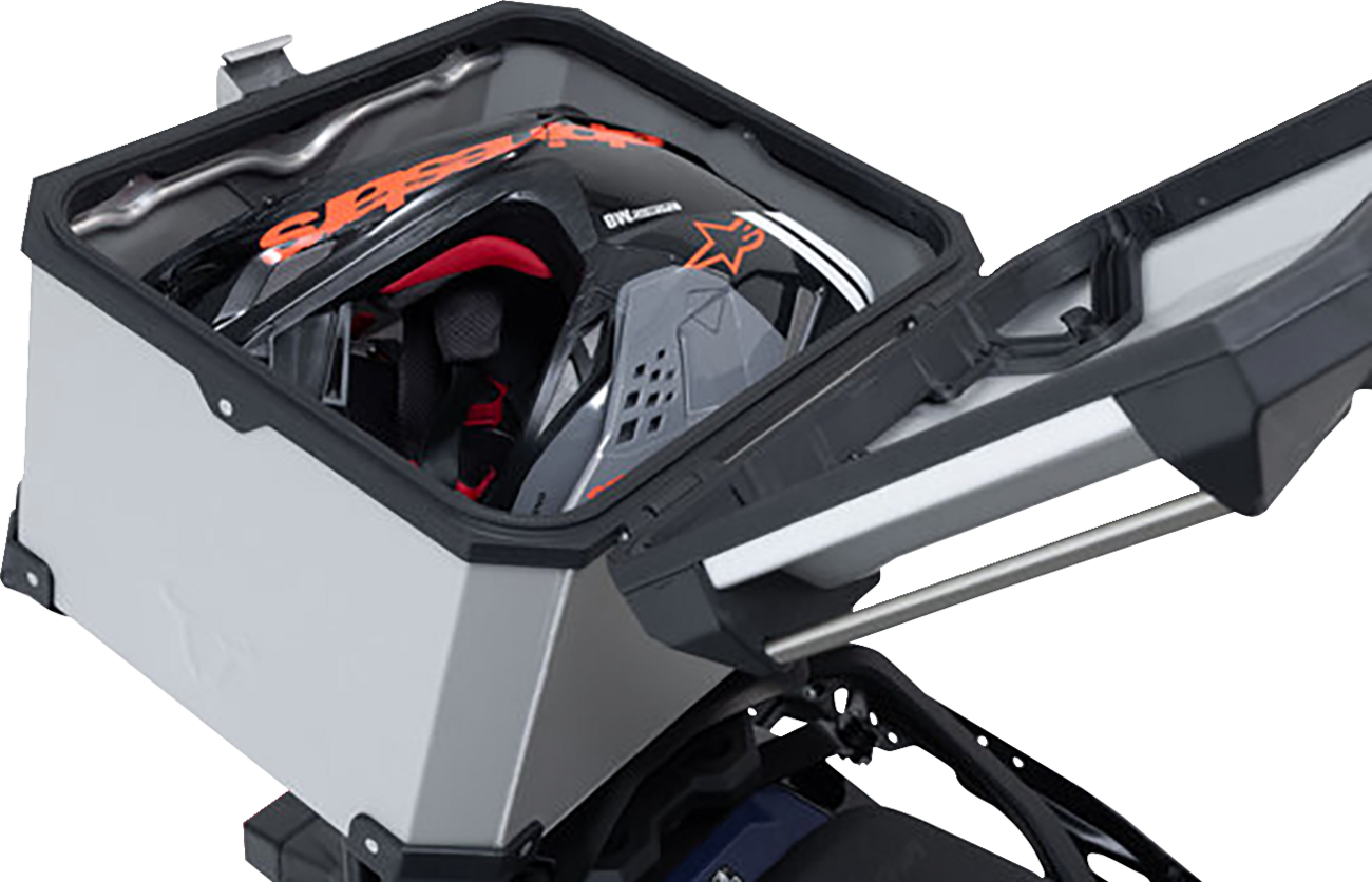 SW-MOTECH TRAX ADV Top Case System - Silver - Suzuki V-Strom 650 '16-'24 GPT.05.876.70000/S