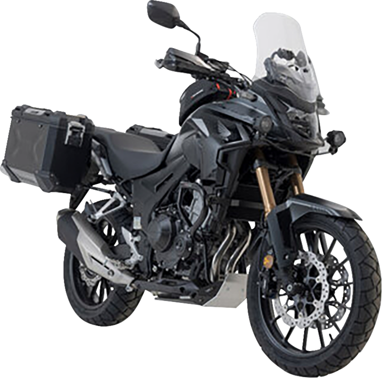 SW-MOTECH TRAX ADV Aluminum Case System - Black - Honda CB/CBR/NX 500 '13-'24 KFT.01.400.70001/B