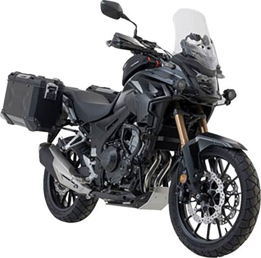 SW-MOTECH TRAX ADV Aluminum Case System - Black - Honda CB/CBR/NX 500 '13-'24 KFT.01.400.70001/B