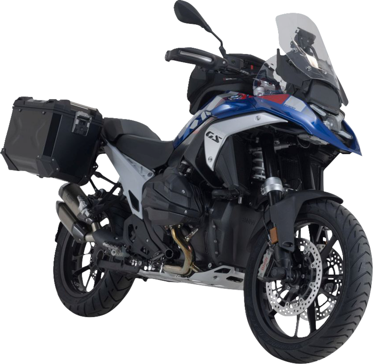 SW-MOTECH TRAX ADV Aluminum Case System - Black - BMW R 1300 GS '24 KFT.07.975.70000/B