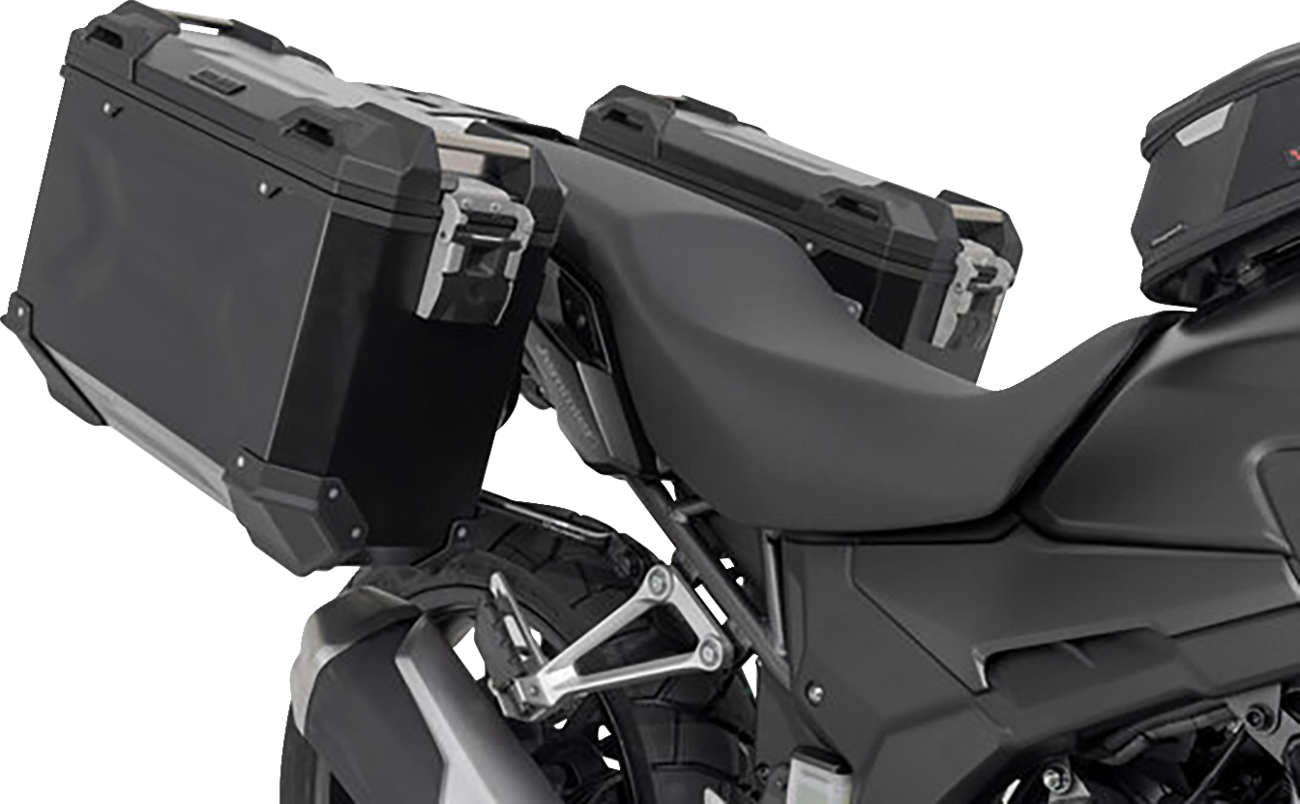 SW-MOTECH TRAX ADV Aluminum Case System - Black - Honda CB/CBR/NX 500 '13-'24 KFT.01.400.70001/B